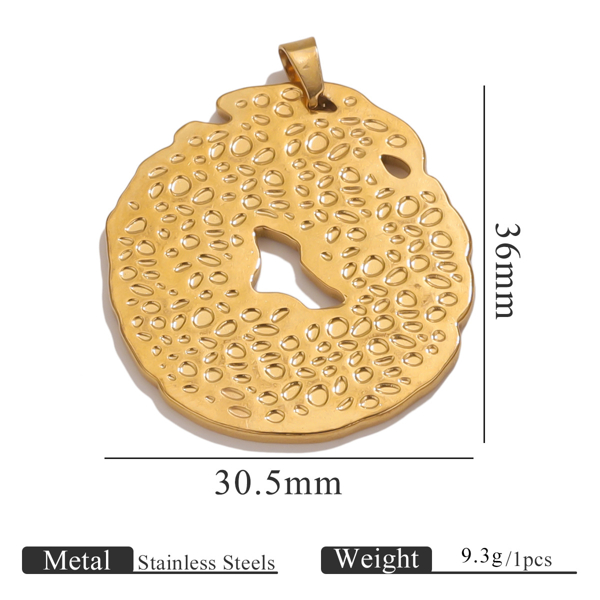 Acero inoxidable 18K oro ligero oro color material diy joyería hojas de flores hechas a mano marcadores colgante colgante