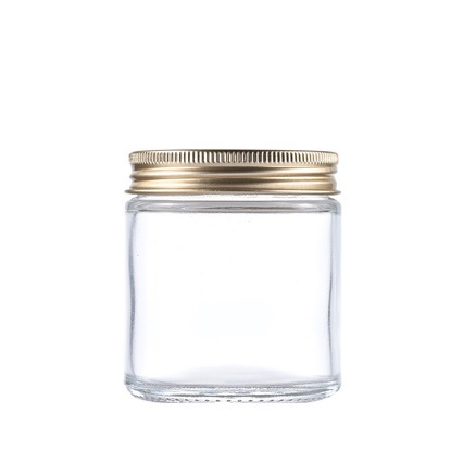 Spot 70g botella de aceite de caballo con ribete, tapa de aluminio, reparación cosmética, botella de crema, botella de crema de vidrio