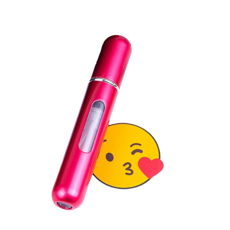 8ml de perfume sub-botella de llenado inferior redonda botella de spray de lápiz labial portátil de viaje Ciclo de alta gama