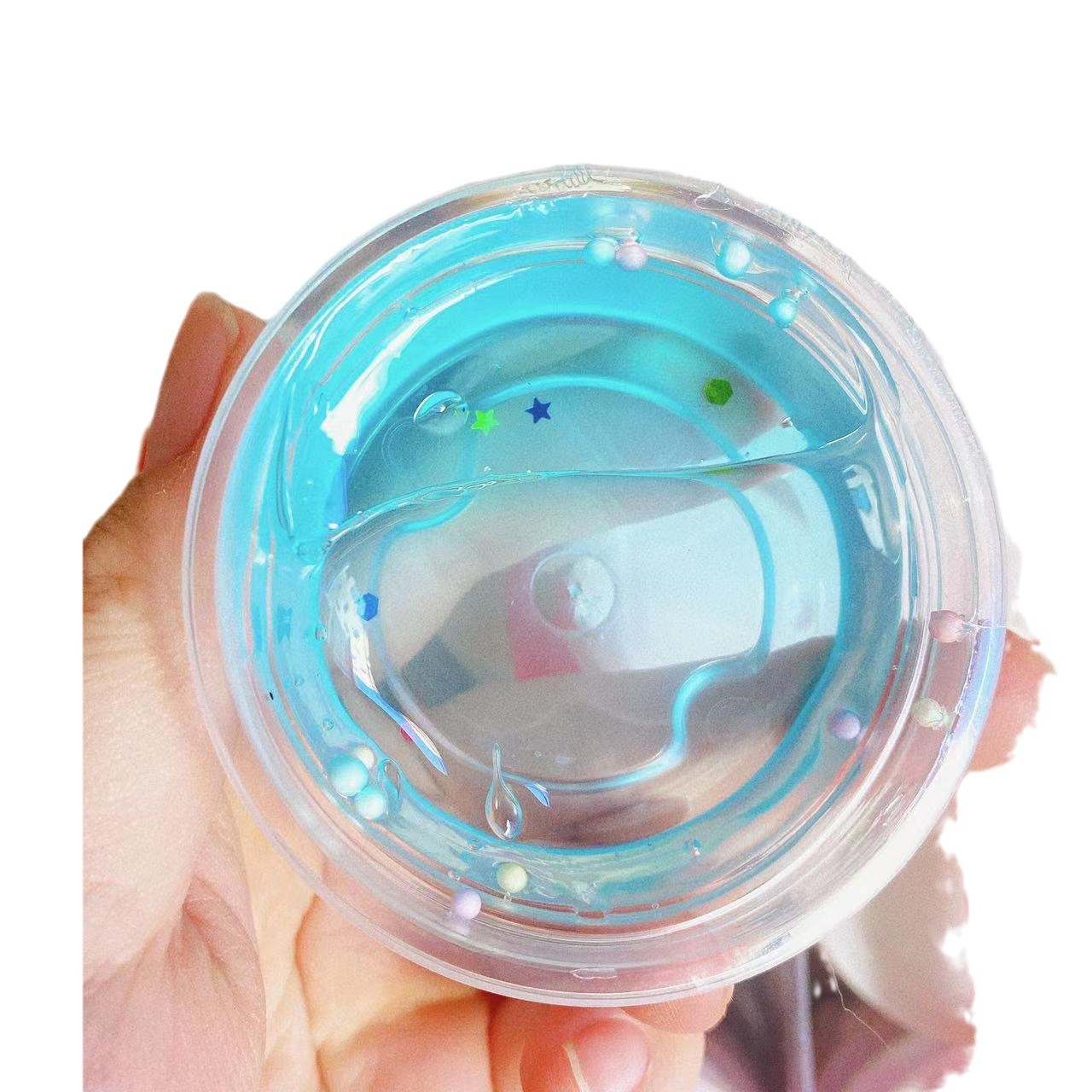 12 En Caja portátil traje cristal barro colorido color sólido cristal barro traje translúcido espuma pegamento en stock al por mayor