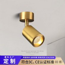 现代简约明装射灯酒吧餐厅衣帽间聚光筒灯背景墙led灯具跨境专供