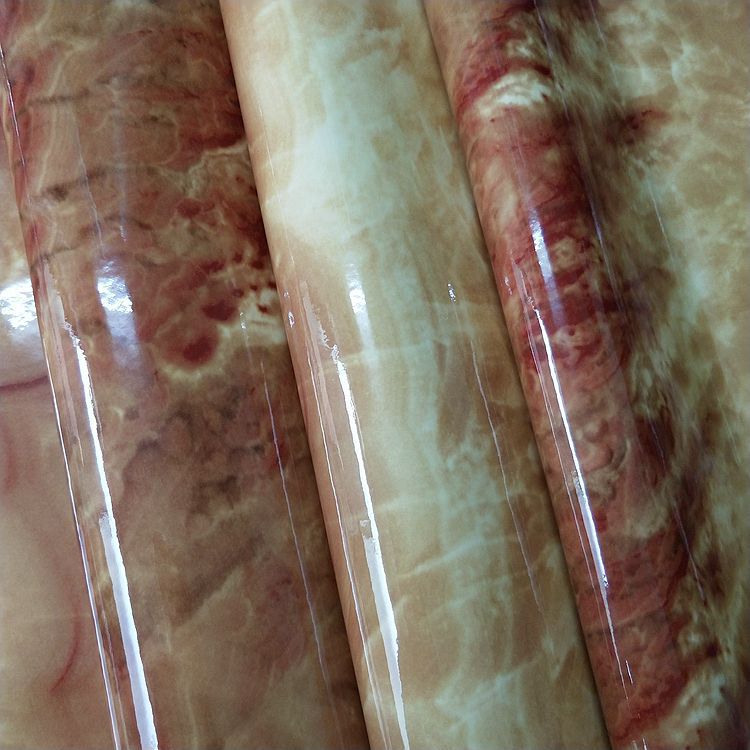 供应镜面闪电纹PU大理石纹皮革洗漱包化妆包镜面皮革A097包装革