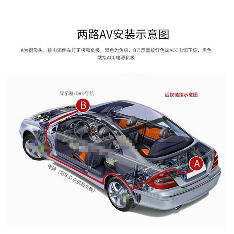 Factory Direct Sales 5inch Hd Reversing Image Av Two-Way Input Lcd Display for Tricycles and Engineering Vehicles
