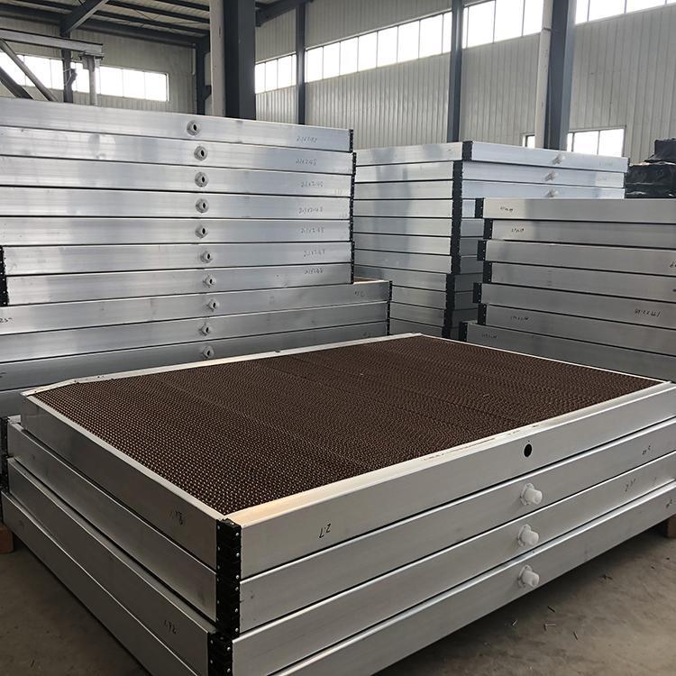 La casa de patos de la granja utiliza cortinas de agua de enfriamiento, cortinas húmedas, cortinas de agua de aleación de aluminio, depósito del fabricante