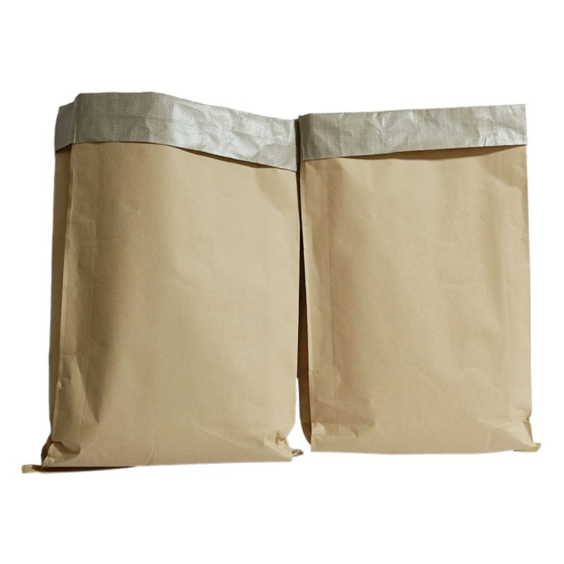 Nueva bolsa tejida de papel Kraft impermeable al por mayor moviendo color de impresión de papel de plástico compuesto bolsa de embalaje de piel de serpiente fertilizante de alimentación