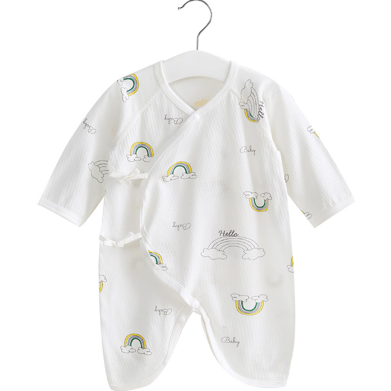 Ropa de bebé recién nacido primavera y otoño verano monje de manga larga verano Delgado aire acondicionado mameluco hombres y mujeres mono de bebé recién nacido