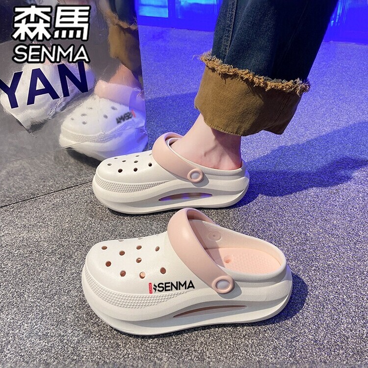 Semir Women's Trendy Summer Dual-Use Clogs with a Soft Feel, Slimming Effect, Non-Slip Outdoor Slippers, Girls' Sports Beach Sandals Semir Women's Trendy Summer Dual-Use Clogs with a Soft Feel, Slimming Effect, Non-Slip Outdoor Slippers, Girls' Sports Beach Sandals