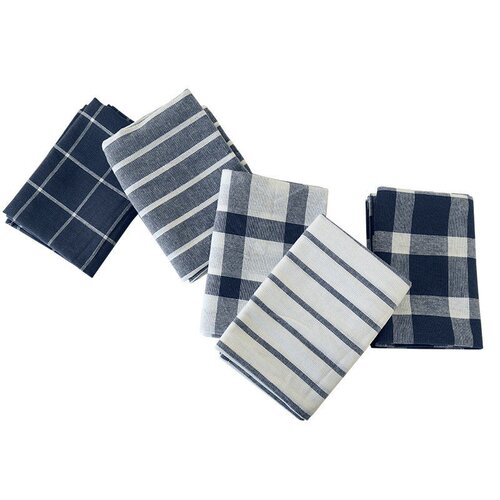 Mediterranean style blue series kitchen towels cross-border supply home fabric napkins tea towels
