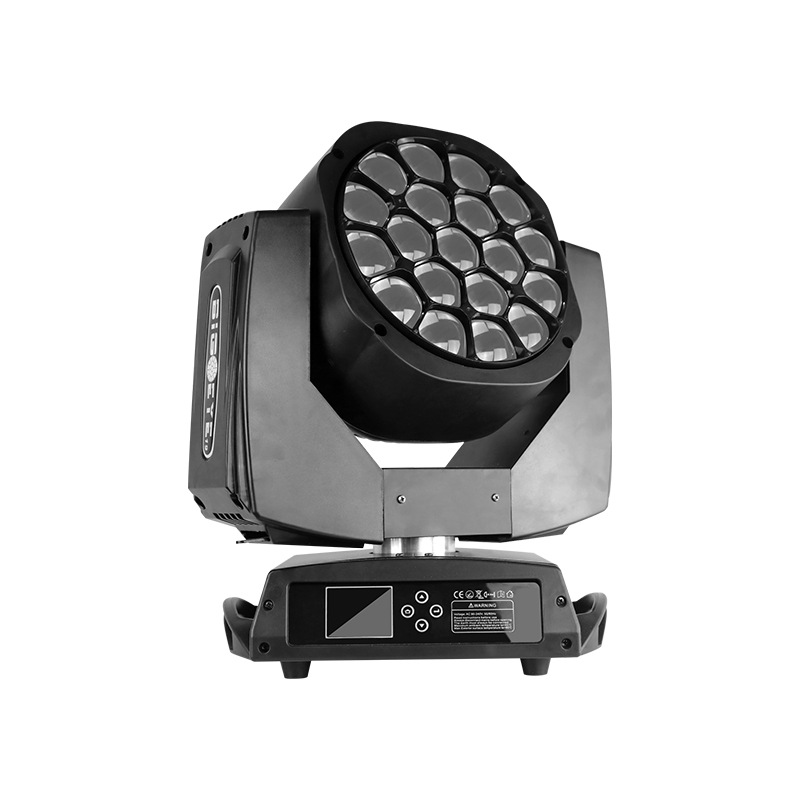 Wenjing iluminación de la etapa 19 gran ojo abeja enfoque par barra de luz rendimiento de la boda LED atmósfera teñida luz principal móvil