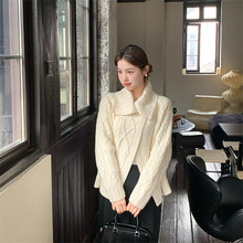 设计感重工立体毛衣外套女温柔风2025新款软糯温柔风针织开衫