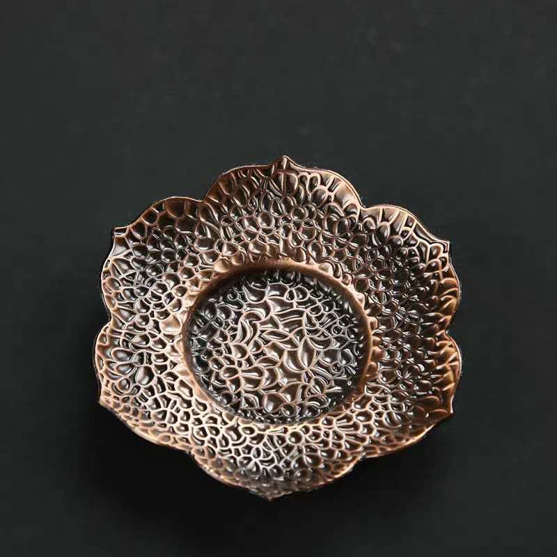 Transfronterizo fábrica directa aleación posavasos taza de té aislamiento posavasos hoja residual posavasos Kung Fu ceremonia del té Accesorios