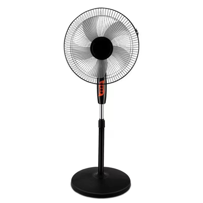 Ventilador eléctrico con control remoto Jinzheng para uso doméstico, ventilador de pie de gran potencia de viento para dormitorio y oficina, ventilador oscilante con entrega de aire de ángulo ultra amplio, funcionamiento silencioso.