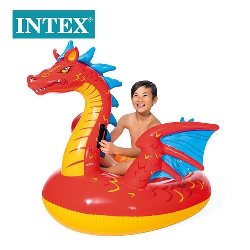 INTEX Kids Water Float Ride Toys Shark Whale Crocodile Unicorn Dolphin Lobster Adult Swim Ring