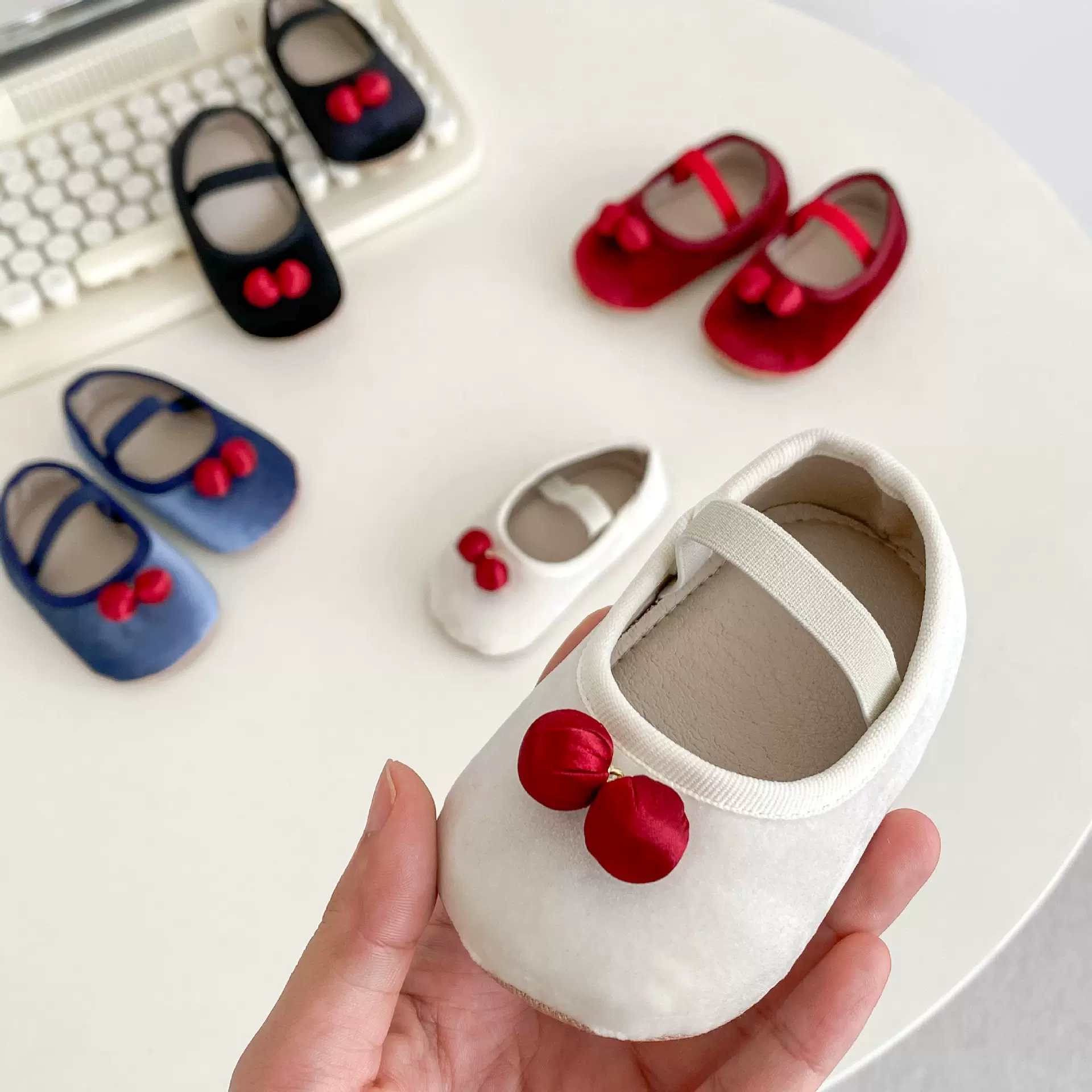 2025春秋新款童鞋圆头可爱小单鞋橡胶软底女宝宝学步鞋子