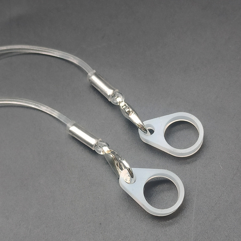 Audífono cuerda anti-caída invisible transparente cordón anti-caída niños ancianos cubierta protectora especial binaural clip de fijación