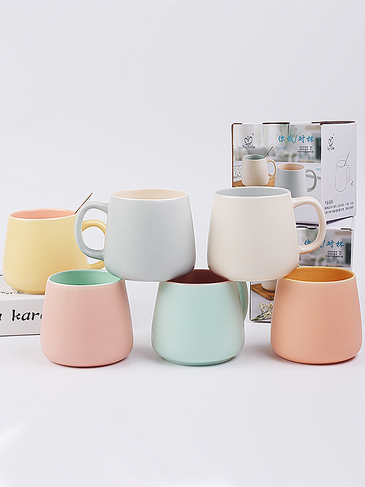 Taza de Cerámica para Pareja Cerámica Decorativo para El Hogar