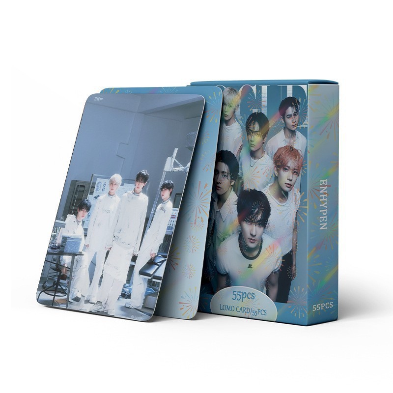 Cadena total, una gran cantidad de stock, 55 hojas de tinta BT SK IVE ATEEZ KPOP, estrellas coreanas alrededor de LOMO