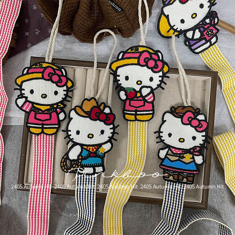 新款韩版手工布艺kt收纳带百搭房间装饰物儿童发饰飘带夹日系配饰