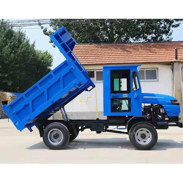 Cuatro a diferencia de los vehículos agrícolas venden en el lugar de bambú camión de transporte de cuatro ruedas de escalada fuerte ingeniería camión volquete