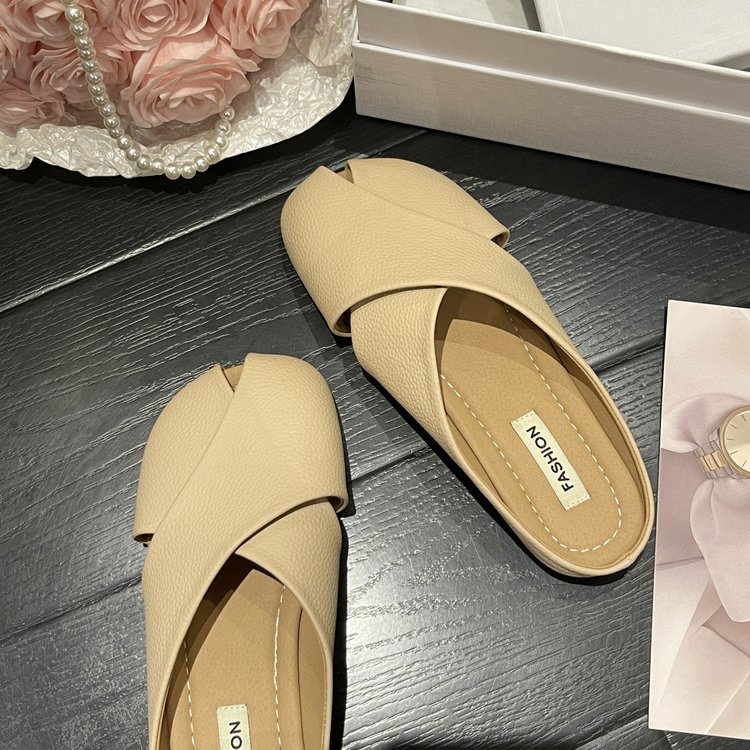 Mules donna in vera pelle morbida scarpe basse comode estive_voghion.com