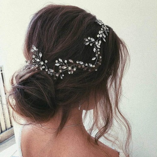 Amazon cross-border bridal tiara crystal rhinestone headband light luxury style wedding hair accessories wedding accessories