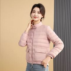 羽绒服女秋冬新款轻薄简约立领90鸭绒小个子时尚休闲显瘦外套潮