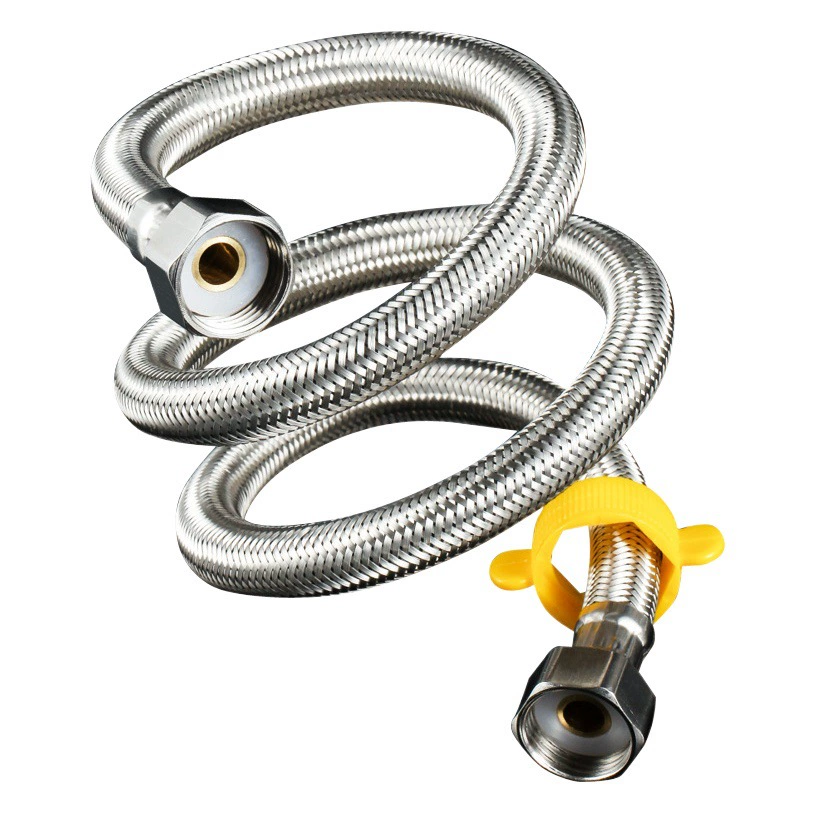 304 нержавеющая сталь высокого давления взрывозащищенный шланг в металлической оплетке водонагреватель для унитаза кран для горячей и холодной воды впускная и выпускная труба 4 точки