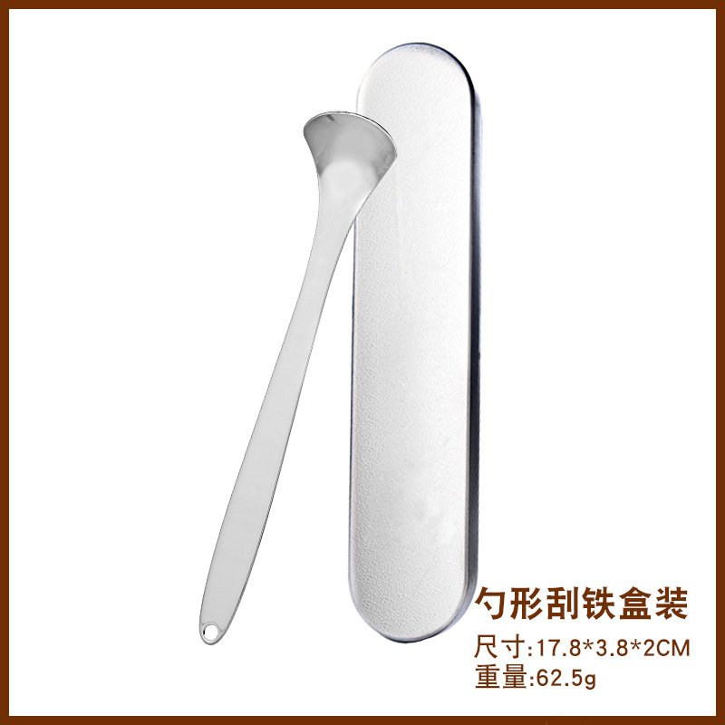 舌苔ブラシ舌掻き器ステンレス鉄箱セット3点セットセット口腔掻き舌苔クリーナー卸売り|undefined