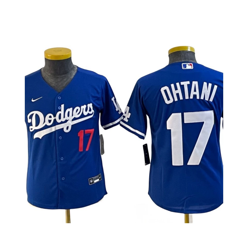 US-профессиональная форма Dodgers/Dodge, бейсбольный джерси №17 Ohtani для мужчин, женщин и детей