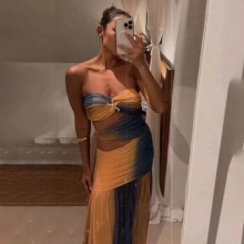 2025新款2件套性感女性比基尼泳衣长裙长沙滩服