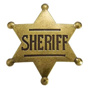 Governor's honor cap badge anniversary badge glossy star pin badge Medal accessories