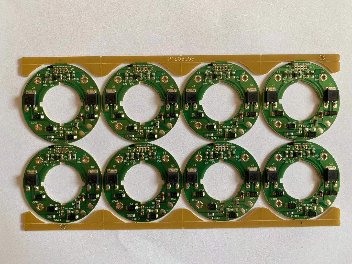 适用13040 12025大芯 12038散热风扇PCB板  配Φ42定子PCB板使用