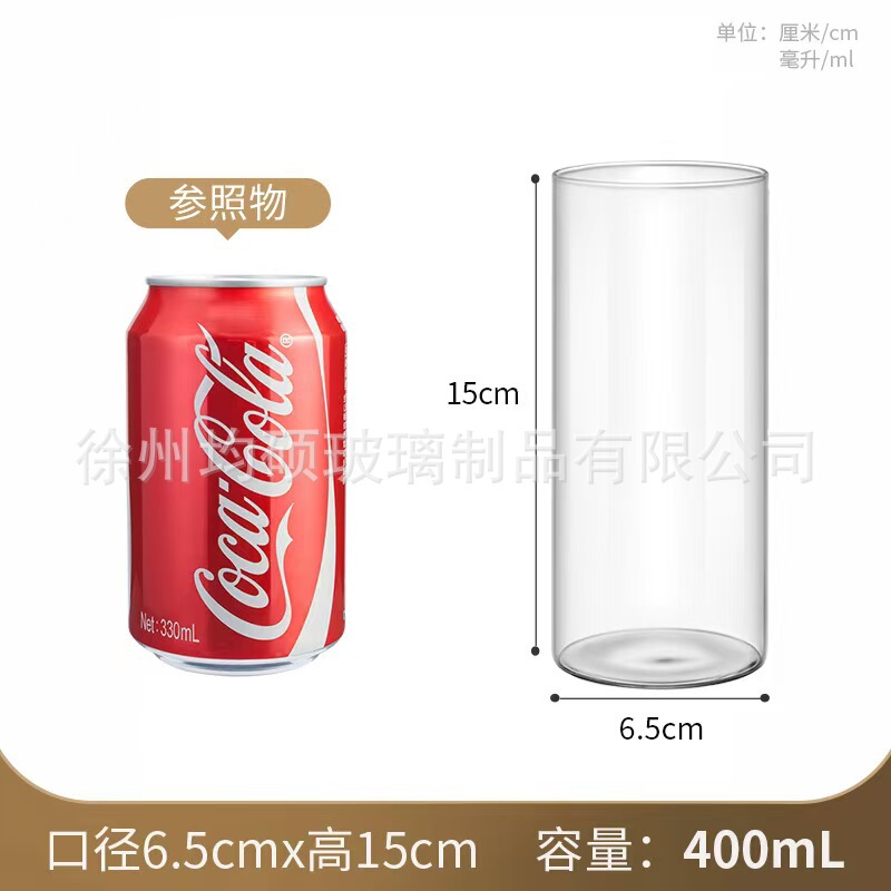 国境を越えた売れ筋透明円筒形ストレートガラス花瓶ヨーロピアンスタイルのシンプルな燭台ライト高級ホームドライフラワー装飾装飾品|undefined