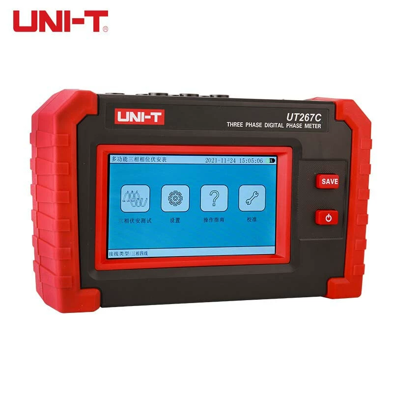 Улид (UNI-T)UT267C Многофункциональный трехфазный фазовый вольт-ампер напряжения тока Фактор мощности частоты