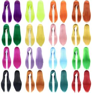 cos�ٰl ��ɫ�Lֱ�lcosplay�ٰl �W���������N��F؛80cm�ٰl�F؛