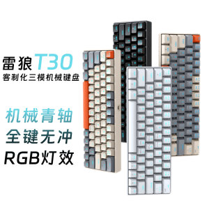 T-WOLFT30RGBMechanicalCustomizedKeyboard�Cе�I�P���ֵ�o��
