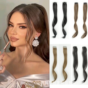 Dragon Beard Bangs Wig, Slightly Curly Eight-Character Bangs, Sideburns on Both Sides, Supernatural Face-Shaping Bangs Wig, Air Bangs