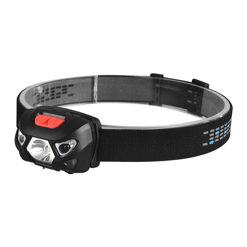 Nuevo faro de carga de luz brillante LED, pesca de inducción, batería de larga duración, pesca nocturna al aire libre, linterna montada en la cabeza