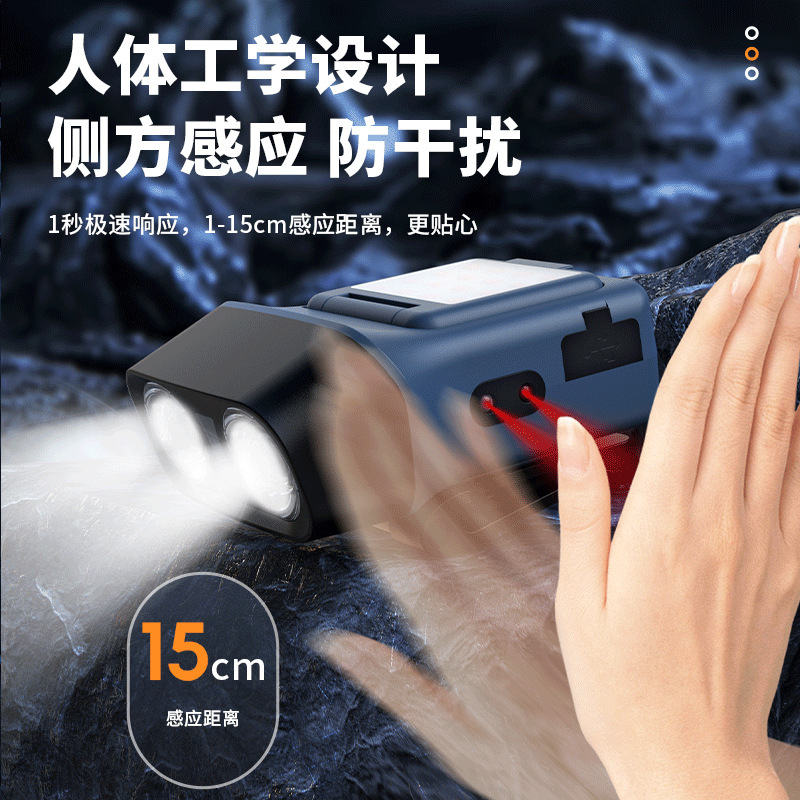 ヘッドライト強力な光超高輝度ヘッドマウント LED 屋外センサー長寿命リチウム電池充電式釣り夜釣りライト cob キャップクリップ|undefined