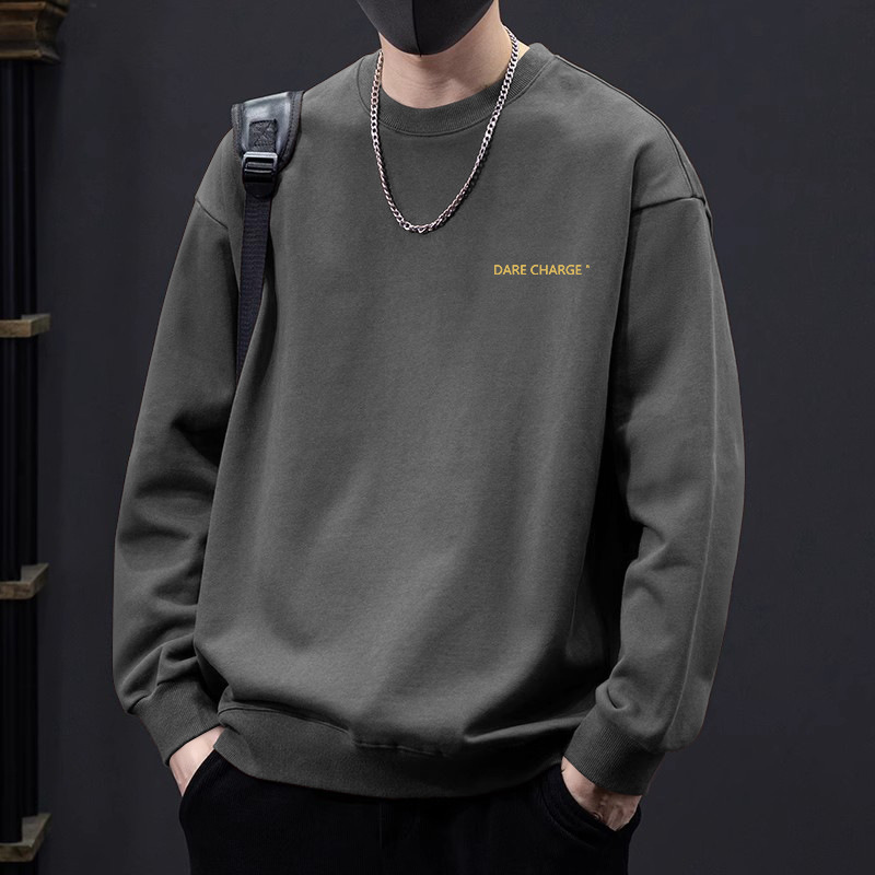 다크그레이 라운드넥 스웨트셔츠 레귤러스타일-1604 [GL]