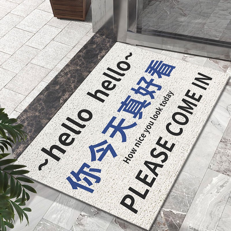 Bienvenido a alfombra de puerta estera de entrada tienda de belleza alfombra de piso antideslizante alfombra de polvo estera tienda de ropa estera del piso