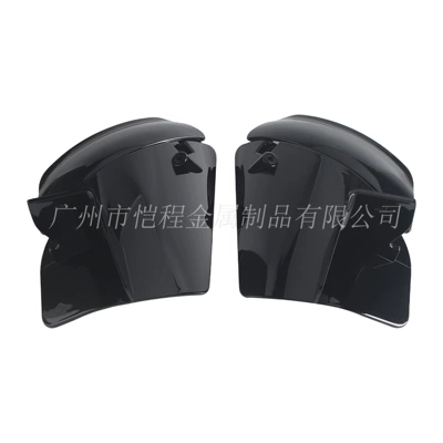 Suitable for Travel Series Road Gliding St Cvofltrxstse Modified Parts Wind Wing Windscreen Spoiler Cover 23-26 Years (Motorcycle front windshield) - black