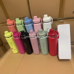跨境不锈钢保温杯太空壶大容量户外露露运动健身瑜伽水杯