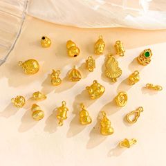 ビーズ古法沙金銅メッキ真金キャラクター新中国式diyアクセサリーアクセサリーペンダントビーズ