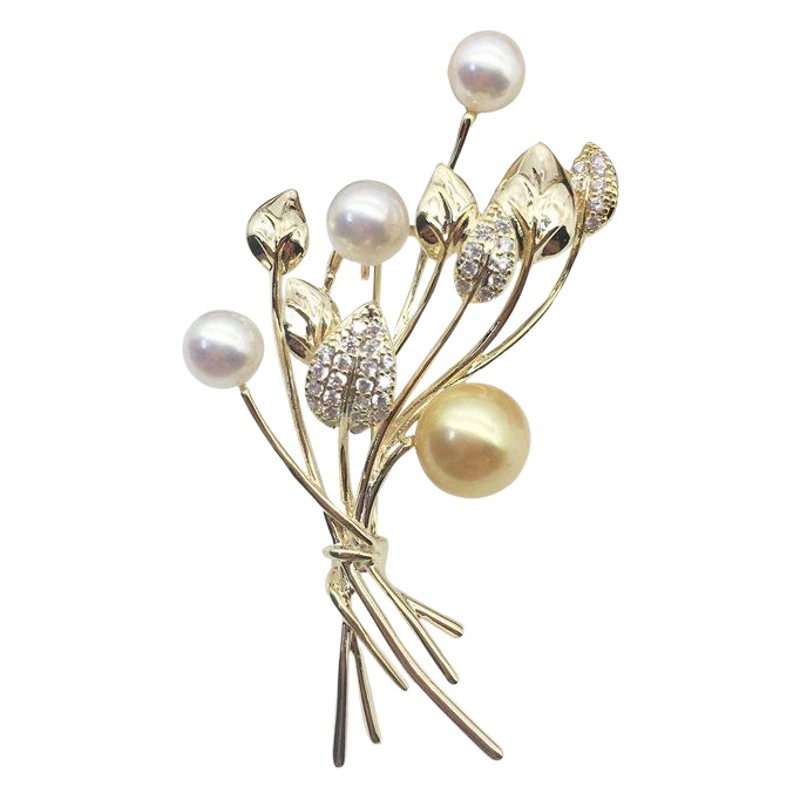 Аксессуары для свитера брошь из жемчуга с пресной водой