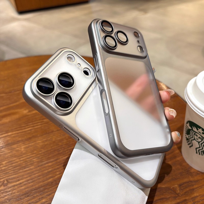 准分子磨砂电镀适用iPhone17手机壳自带镜头膜苹果17ProMax保护套|undefined
