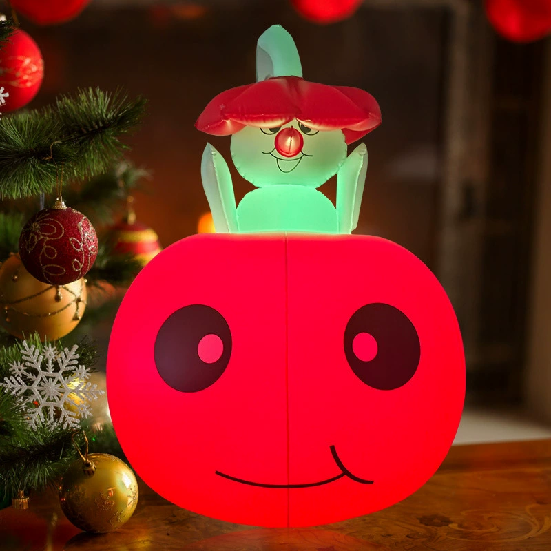 Надувная шляпа снеговик праздник светящиеся украшения садовые украшения Санта-Клаус кулон елочка Рождественский шар