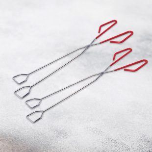 Barbecue Tools Outdoor Extended Tongs Charcoal Clips Commercial 15inch Stainless Steel Bread Food Clips Anti-Scald Design