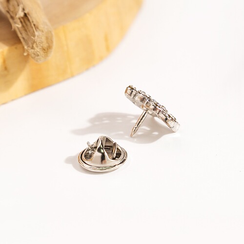 European and American cross-border personalized diamond crown brooch, full diamond crown brooch, men's and women's suit shirt button lapel pin