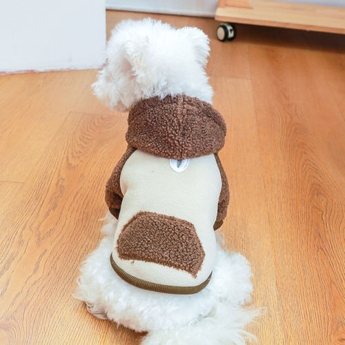 Pet dogs and cats clothing warm and comfortable Korean version sweatshirt